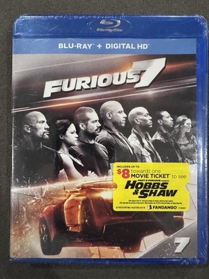 Furious 7 Blu-ray Vin Diesel NEW