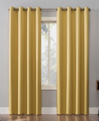 Sun Zero Oslo Grommet Theater Grade Extreme Blackout Grommet Curtain Panel, 108" L x 52" W