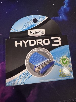 Schick Hydro3 Refill Razor Blades-5Cartridges(4Hydro3 + 1Hydro5 Cartridges)BONUS