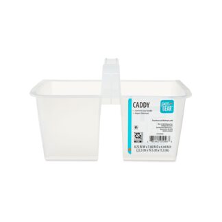 Pen+Gear Caddy, 8.75 x 7.68 x 4.44 in, Clear