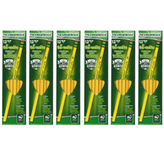 Ticonderoga tri-write Pencils, 12 Per Pack, 6 Packs
