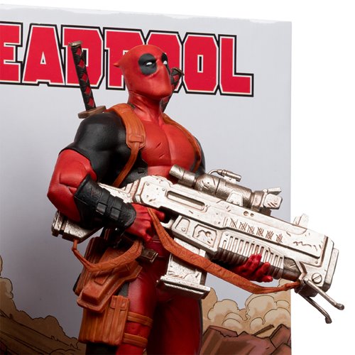 Marvel Wave 5 Deadpool #1 1:6 Scale Posed Figure with Scene and Comic - Image 4