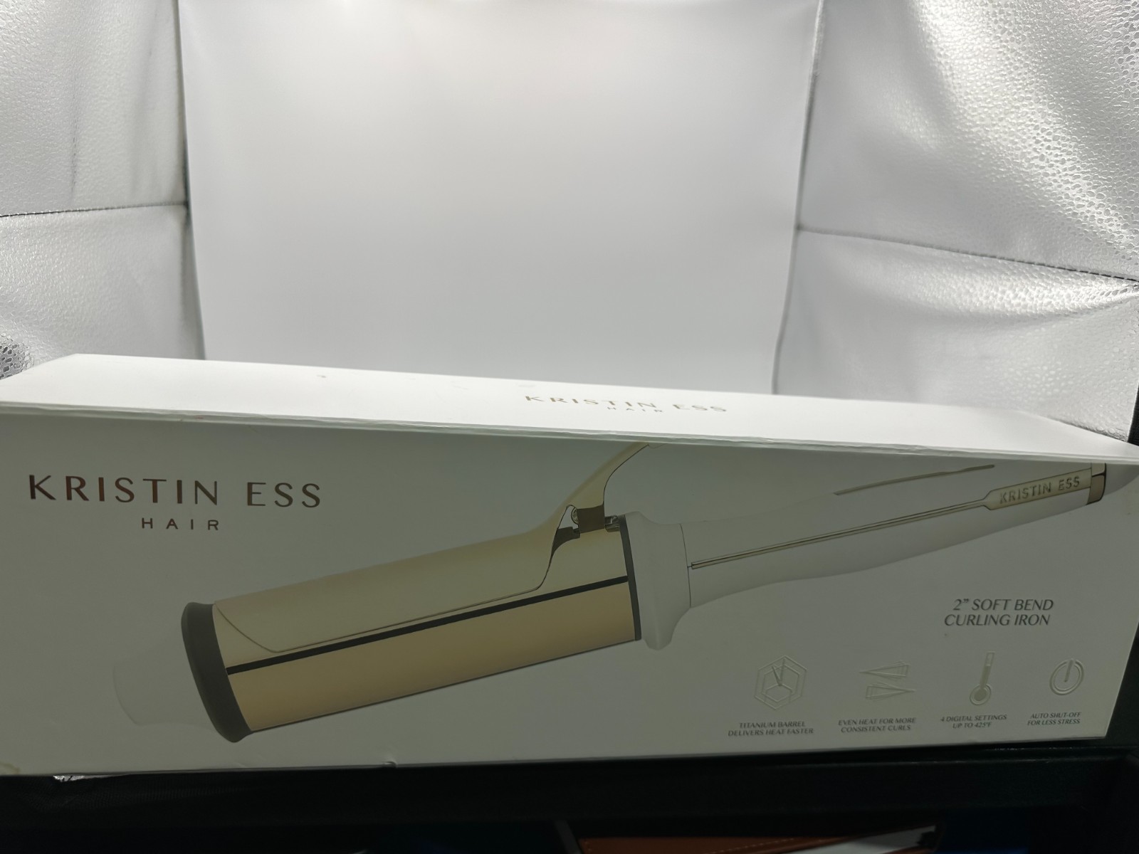 Kristin Ess Hair 2 Inch Titanium Curling Iron for Big Blowout Waves + Volume