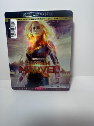 Captain Marvel (4k Ultra HD + Blu-Ray + Digital, 2019) New With Slipcover