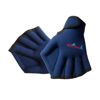 yotijar Swimming Gloves Webbed Swim Gloves, Snorkeling Fins Hand Gloves for Water Sports Navy Blue