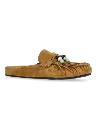 No Boundaries Women's Fringe Slip On Moccasin