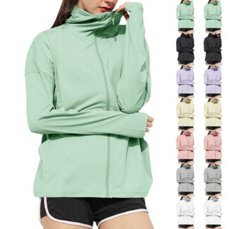 Betivan Women's UPF 50+ Cooling UV Protection Hooded Sun Protective Jacket, Long Sleeve
